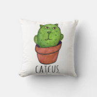 Catcus Pet Cactus amusant Cartoon Cat Mashup