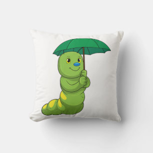 Coussin Caterpillar à la pluie avec parapluie
