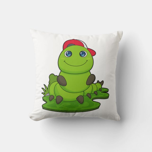 Coussin Caterpillar avec Casquette (Recto)
