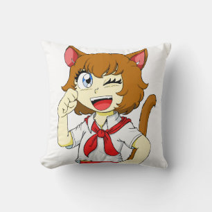 Coussin catgirl Diana