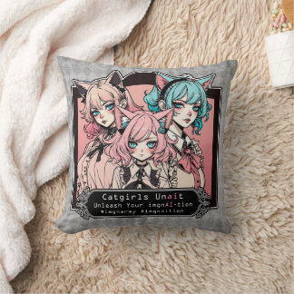 Coussin Catgirls Unait
