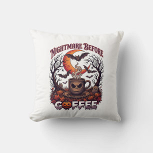 Coussin Cauchemar avant la tasse de crâne de Halloween de