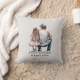 Coussin Caution père et fille noire (11)
