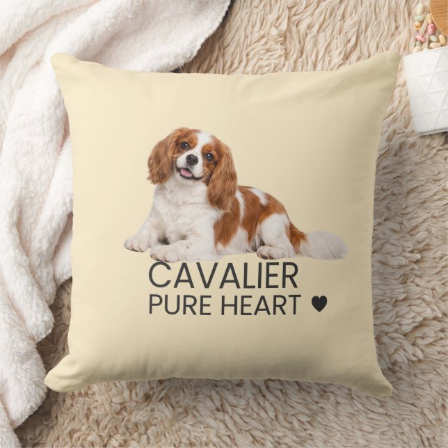 Coussin Cavalier – Pure Heart Throw Pillow (Couverture)