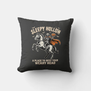 Coussin Cavalier sans tête Sleepy Hollow Halloween T-Shirt