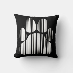 Coussin CAW BAR CODE Feline Code à barres Imprimer Motif