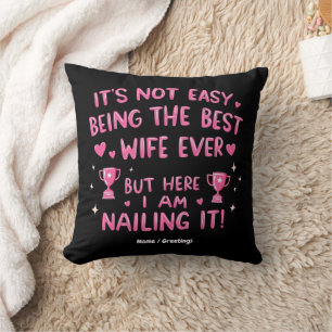 Coussin Ce n'est pas facile d'être la meilleure femme jama
