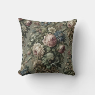 Coussin Ce qui se cache sous la fleur - gothique victorien