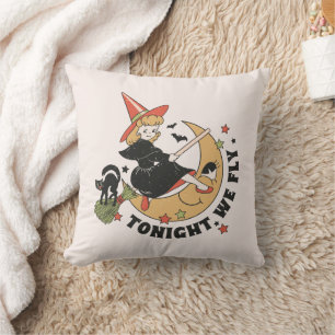 Coussin Ce Soir, Nous Volons Une Sorcière Mignonne