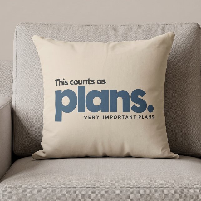 Coussin Cela compte comme des plans (Créateur téléchargé)