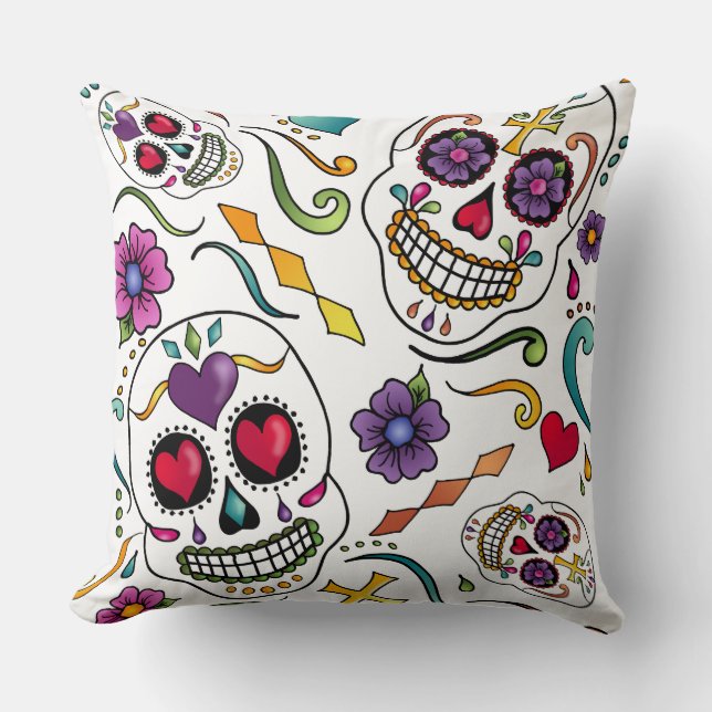 Coussin Célébration de Calaveras (Recto)