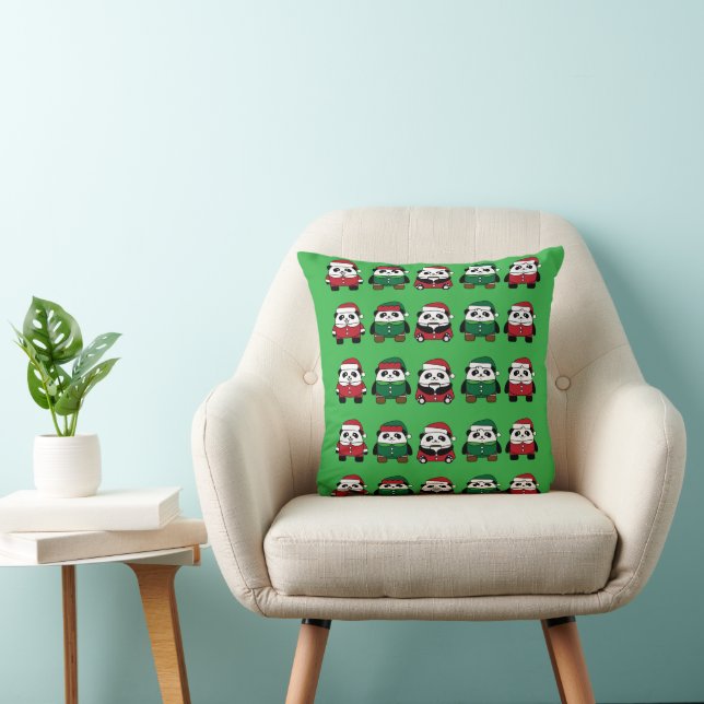 Coussin Célébration de Noël - Conception festive  (Chaise)