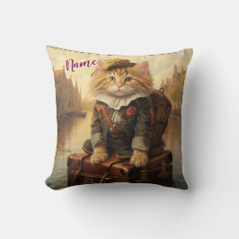 Coussin Célébrations d'hiver dans la neige, avec Kittens