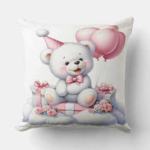 Coussin Célébrez avec confort : La Teddy Bear Party Throw