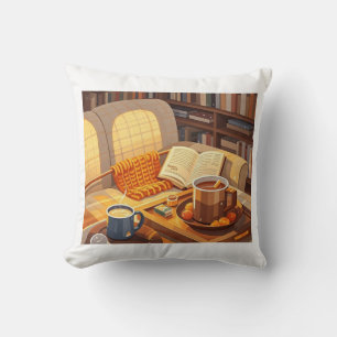 Coussin Célébrez des nuits douillettes tricoté couverture