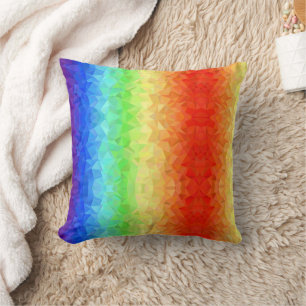 Coussin Célébrez la douceur et la couleur avec cet arc-en-