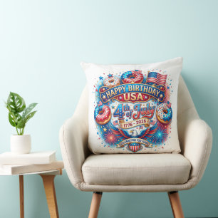 Coussin Célébrez le 250e anniversaire de l'Amérique avec u