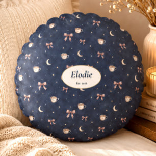 Coussin Céleste Personnalisé Cottagecore Lune Cade