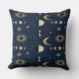 Coussin Celestial Moon Stars Pillow
