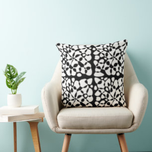 Coussin Cells Abstraction Black White Grey