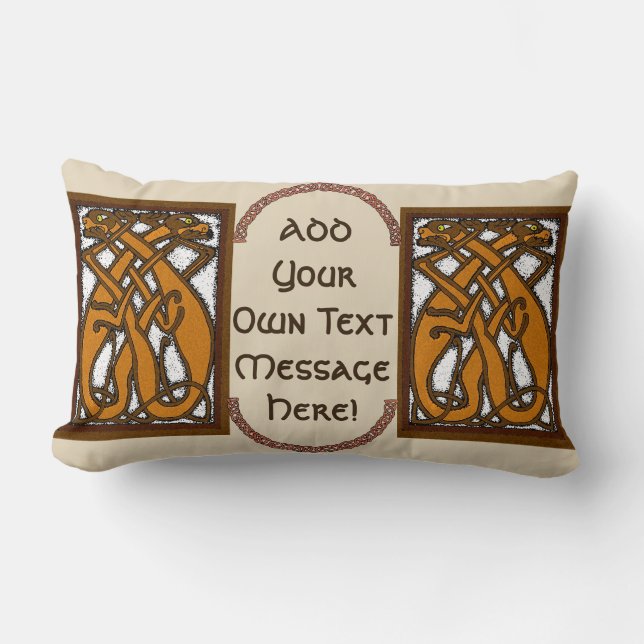 Coussin Celtic Dogs Lumbar (Recto)