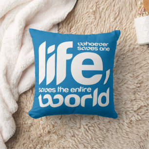 Coussin Celui qui sauve une vie