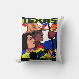 Coussin Centenaire du Texas 1936