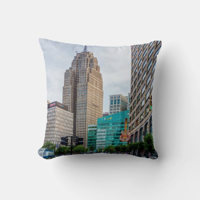 Coussin Centre-ville de Detroit (Recto)