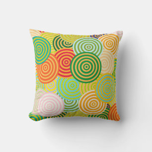 Coussin Cercle-Cercles Lancer l'oreiller