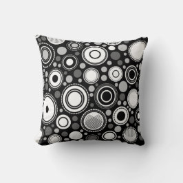 Coussin Cercle noir et blanc