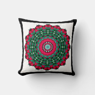 Coussin Cercle ornementale abstraite mandala ornementale p