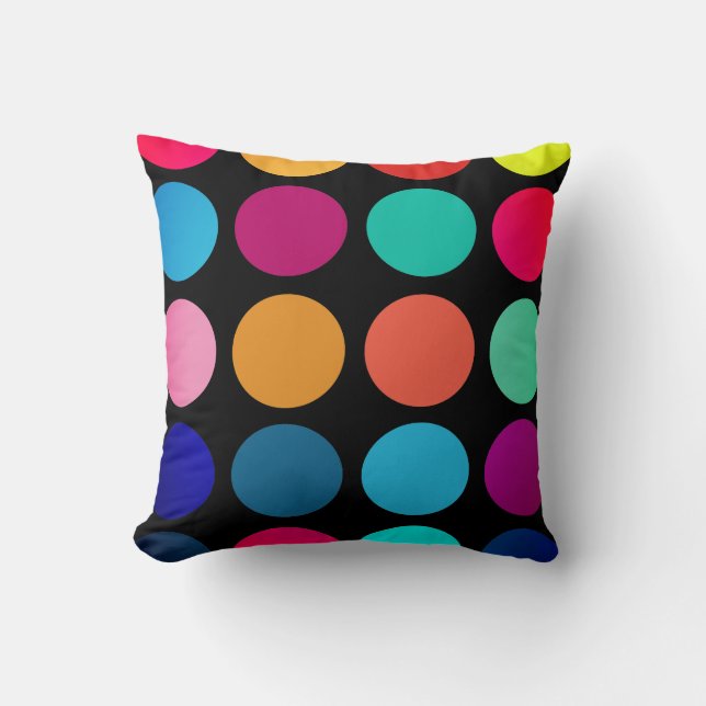 Coussin Cercles colorés (Recto)