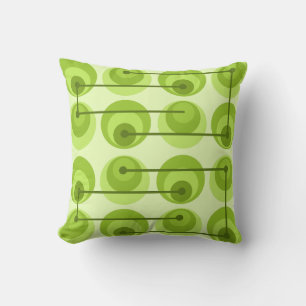 Coussin Cercles du milieu du siècle Chartreuse