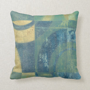 Coussin Cercles et panneaux multicolores