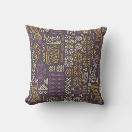 Coussin Cercles indiens multicolores modernes, Triangles, 