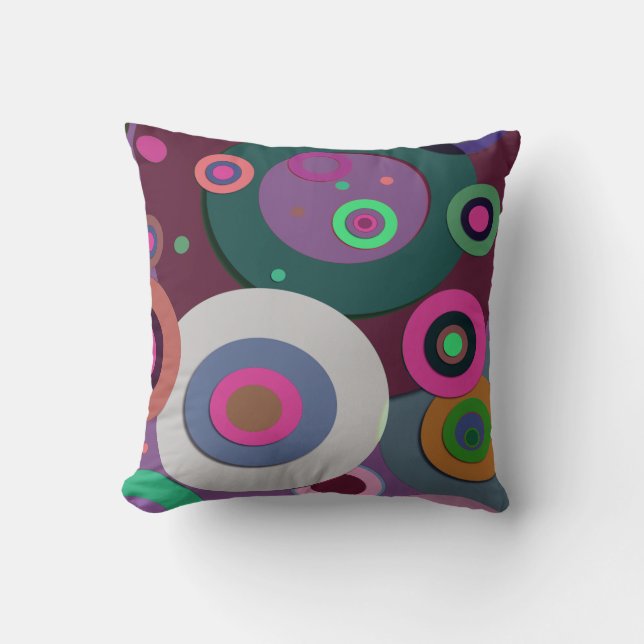 Coussin Cercles intérieurs #12 (Recto)