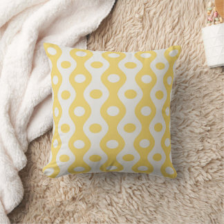 Coussin Cercles Jaunes Et Motif Oeil