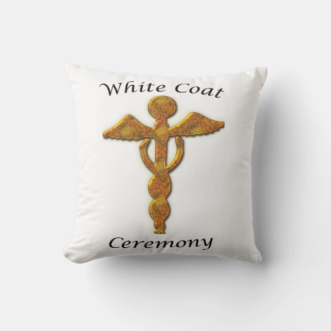 Coussin Cérémonie de la robe blanche Or Médicale, cadeau C (Recto)