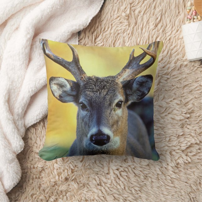 Coussin Cerf à queue blanche | Automne (Couverture)