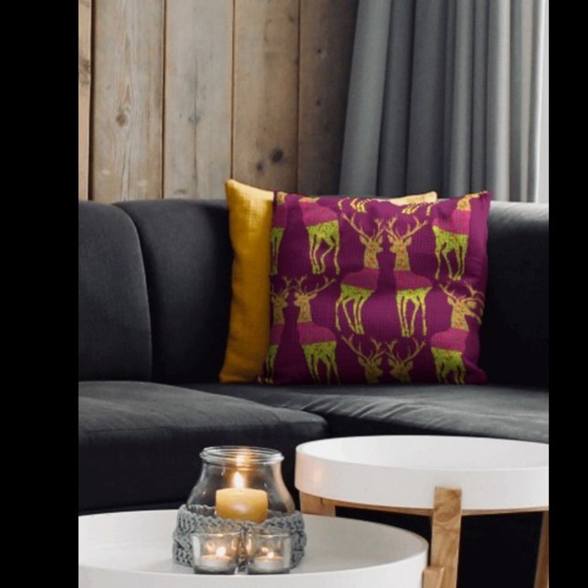 Coussin Cerf d'art traditionnel (Créateur téléchargé)