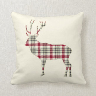 Coussin Cerf tattan d'hiver