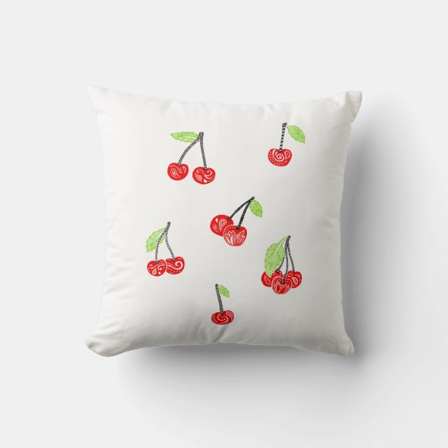 Coussin ceries Pillow cherries (Recto)