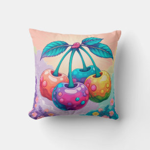 Coussin Cerises colorées