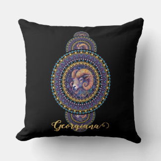 Coussin Cerises murales personnalisées Mandala ornemental