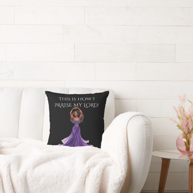 Coussin C'est ainsi que je loue mon Seigneur Jetez l'Oreil (Canapé)
