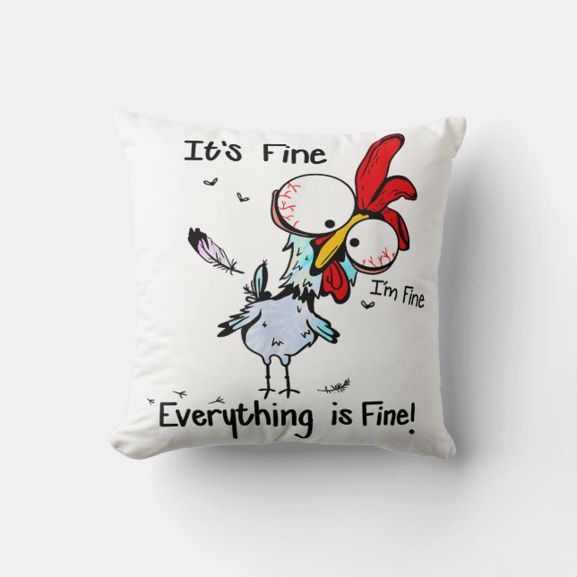 Coussin C'est bon, je vais bien Tout va bien... (Recto)