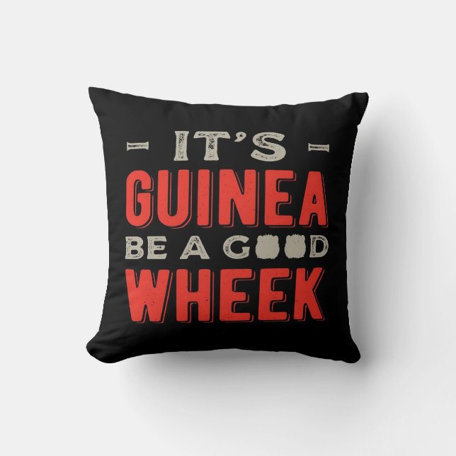 Coussin C'Est Drôle Que Le Cochon De Guinée Soit Une Bonne (Recto)