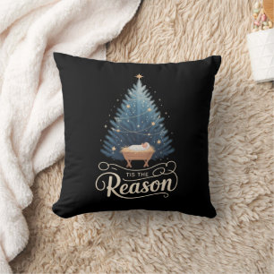 Coussin C'est la raison chrétienne religieuse Noël Bible