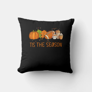 Coussin C'Est La Saison Citrouille De Football Épices Tout
