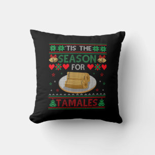 Coussin C'est la saison des tamales drôle de nourriture de
